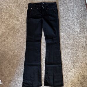 7 For All Mankind Black Flare Jeans